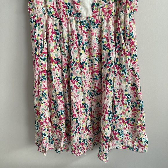 Torrid Womens Plus Mini Dot Dress Colorful Print Size 1X Flutter Sleeve Keyhole - Picture 5 of 12